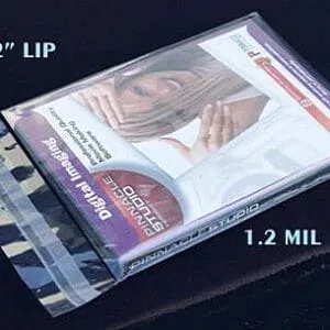 6"x5" CD Size BOPP Lip & Seal Bags (6.125"x5.125")